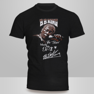 B.B. King Signature and Stylized Graphic Tees celebrating B.B. King. | T-shirt Design by Kero