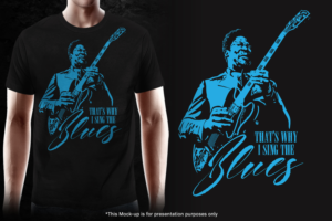 B.B. King Signature and Stylized Graphic Tees celebrating B.B. King. | T-shirt Design by G3K