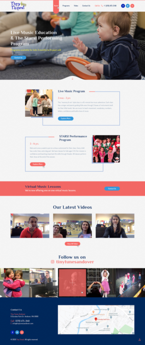 New Web Design Project for kids music school | Web Design by Ved Web Services