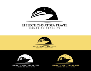 "Reflections at sea Travel" ; " Escape to Serenity" | Logo Design by XZen