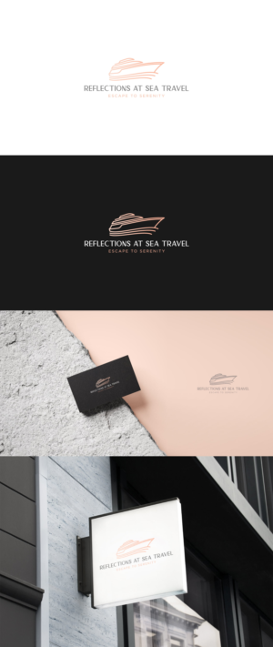 "Reflections at sea Travel" ; " Escape to Serenity" | Logo Design by Azmat-ullah