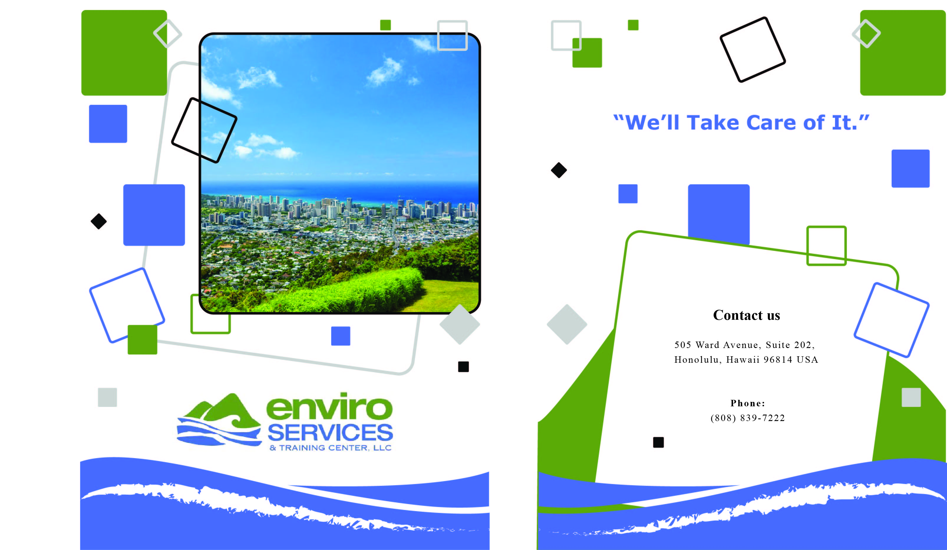 Brochure Design by Bidita Saha for EnviroServices & Training Center | Design #24056520