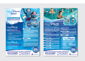 AQUA ELITE SPORT. Entreprise de coaching sportif spécialisée dans les activités aquatiques recherche | Flyer Design by alex989