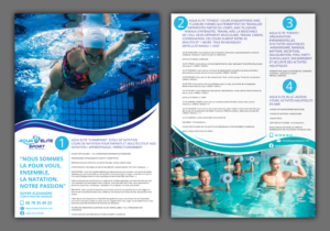 AQUA ELITE SPORT. Entreprise de coaching sportif spécialisée dans les activités aquatiques recherche | Flyer-Design von design.bb