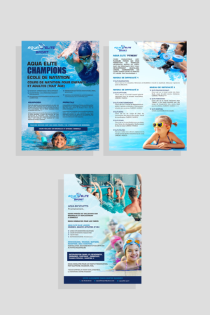 AQUA ELITE SPORT. Entreprise de coaching sportif spécialisée dans les activités aquatiques recherche | Flyer-Design von Deepak_9_Malhotra