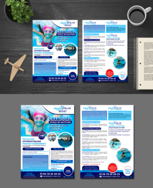 AQUA ELITE SPORT. Entreprise de coaching sportif spécialisée dans les activités aquatiques recherche | Flyer-Design von M 8