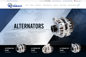 Custom Header Designs - Automotive Parts - Alternator & Starter | Graphic Design by BMSA