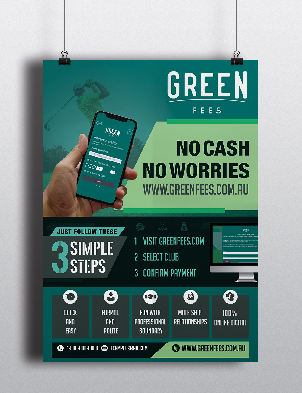 Poster Design by CG PRITAM for Green Fees Australia | Design #24109648