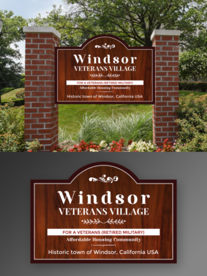 Signage for Multi-family Veterans Housing community | Signage Design by ecorokerz