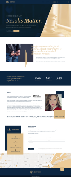 New Web Design Project for New Criminal Defense Firm | Web-Design von coo.lt