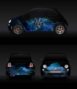 Fiat 500 Car Wrap Designs | Car Wrap Design by Kira.graphics