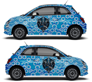 Fiat 500 Car Wrap Designs | Car Wrap Design by The Faisal