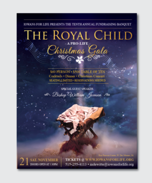 Pro-life non-profit needs a dynamic poster design for their Christmas Gala. | Poster Design by alex989