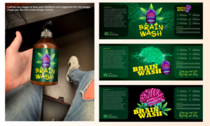 Brainwash Shampoo | Packaging Design by oasegrafis