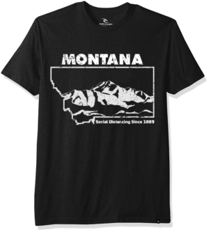 Social Distancing in mountains of MT | T-Shirt-Design von creative gravity