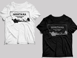 Social Distancing in mountains of MT | T-Shirt-Design von Arun 25