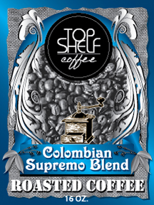 Label Design by Frank Brittner Graphics for Top Shelf Coffee | Design #24147187