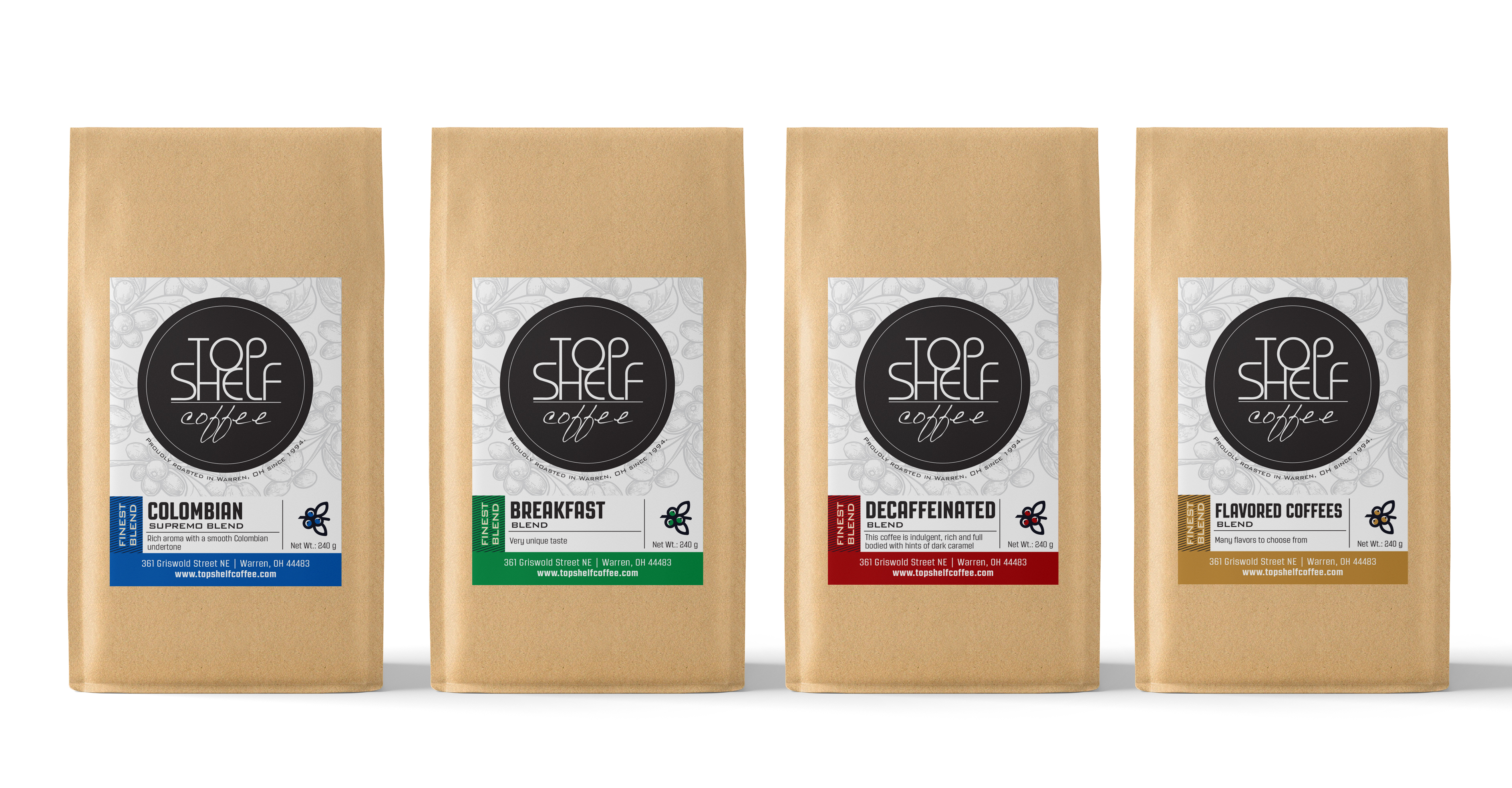 Label Design by SofiaDesignStudio for Top Shelf Coffee | Design #24250682