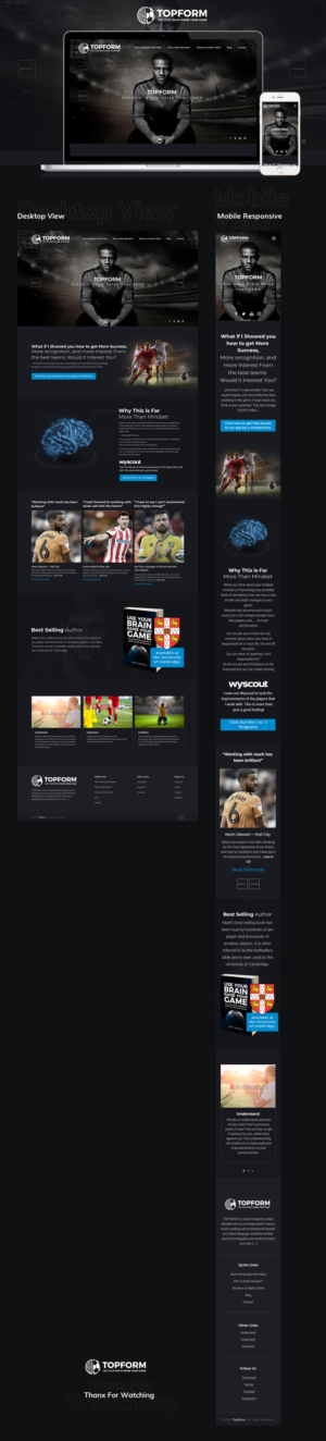 Football / Soccer Service related website | Web Design by sai.designer87