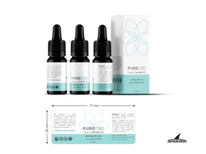 Packaging and labelling for Swiss made Organic CBD Oil | Packaging Design by Shark1