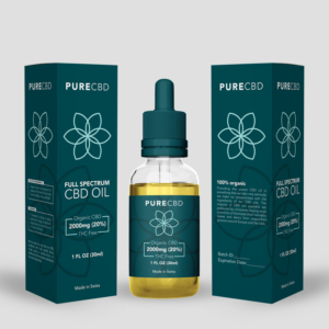 Packaging and labelling for Swiss made Organic CBD Oil | Packaging Design by RenCan