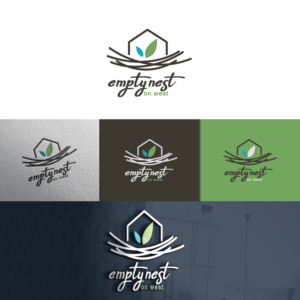 name of blog will be called Empty Nest on West and would like to have my name (smaller) underneath the logo | Logo Design by FourtuneDesign