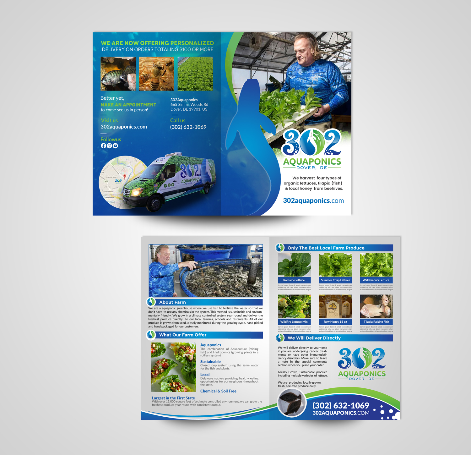 Brochure Design by chandrayaan.creative for 302Aquaponics | Design #24197334