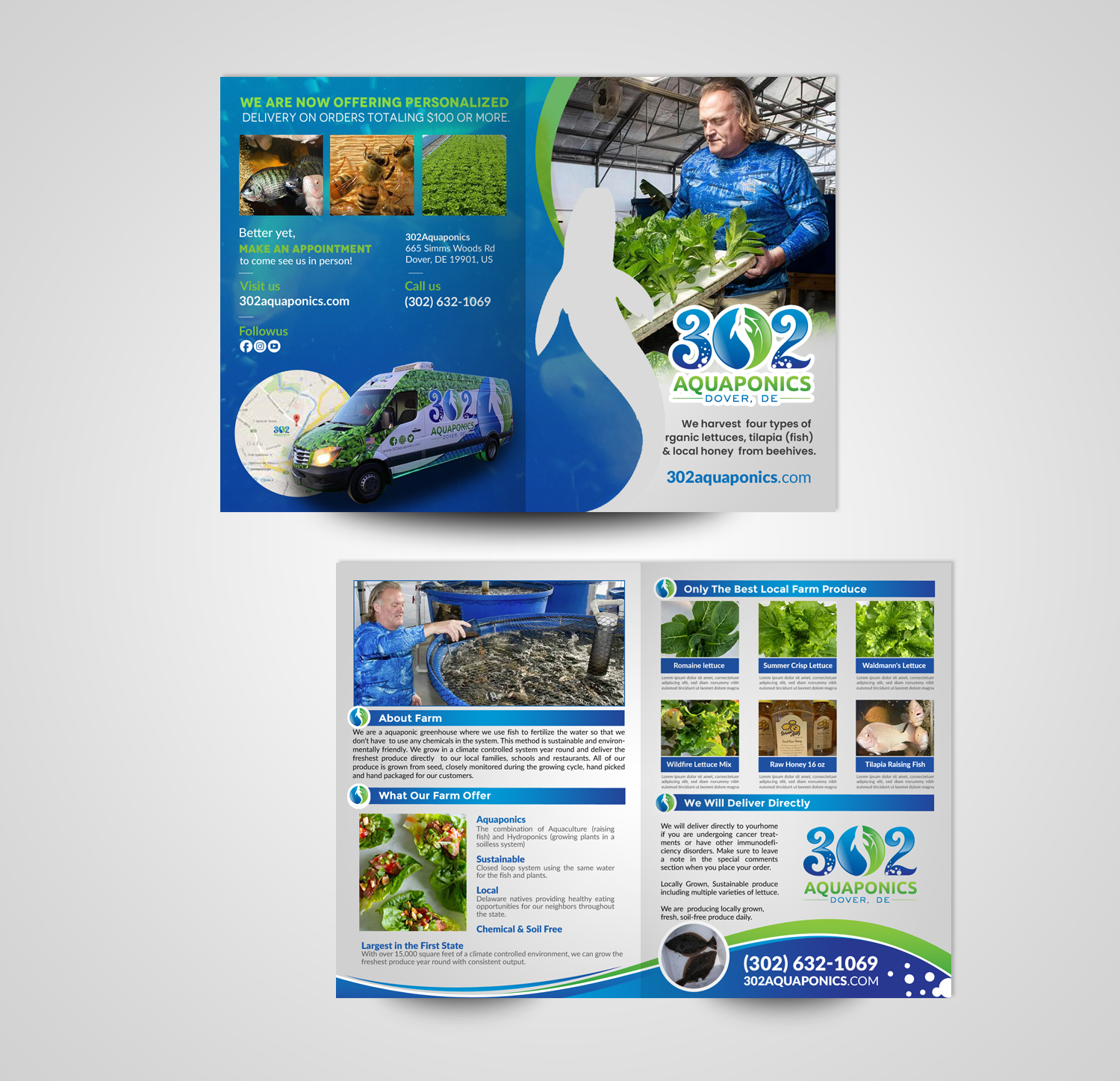 Brochure Design by chandrayaan.creative for 302Aquaponics | Design #24197399