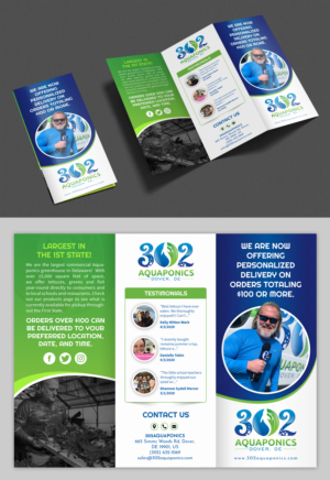 Brochure Design by SAI DESIGNS for 302Aquaponics | Design: #24152917