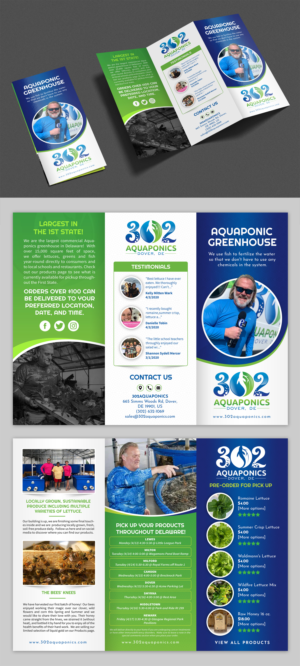 Brochure Design by SAI DESIGNS for 302Aquaponics | Design: #24159863