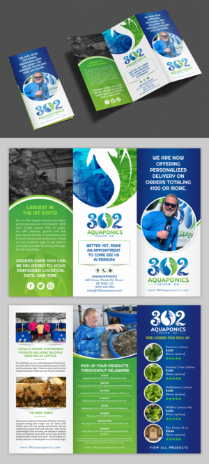 Brochure Design by SAI DESIGNS for 302Aquaponics | Design: #24162066