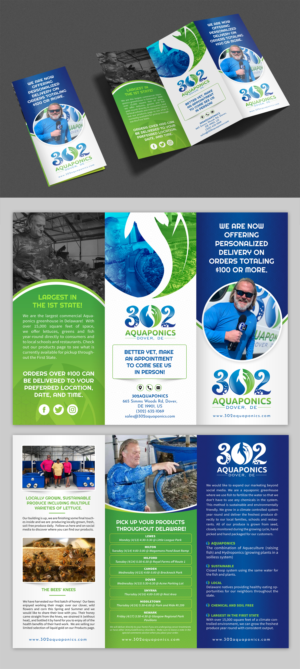 Brochure Design by SAI DESIGNS for 302Aquaponics | Design: #24261474