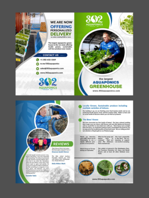 Aquaponic greenhouse needs a business brochure that shows what a unique system we have | Brochure Design by n214008