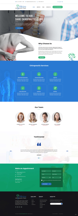 Wholistic Health Clinic (Chiropractic Osteopathic Naturapathic Homeopathic New  Website Design | Web Design by pentaxial