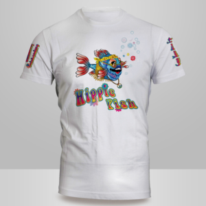 Hippie Fish | T-shirt Design by Kero