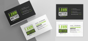 Trendy eye catching business card for lawn mowing business | Visitenkarten-Design von ARTOGRAPHY