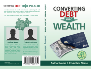 Converting Debt into Wealth Book Cover Design | Buchumschlag Design von hektorsty