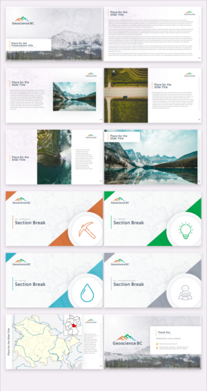 PowerPoint Design by re-slide for Geoscience BC | Design #24187701