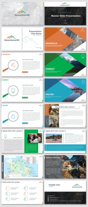 PowerPoint Design by Luvinda for Geoscience BC | Design #24191348