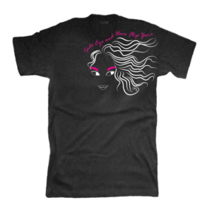 Side Eye - Hair Flip Female T shirt Design | T-shirt Design by 75-R-P-Z