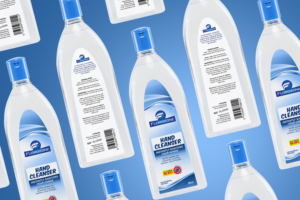 Design a label for sanitizer brand | Etikett-Design von MDesigns ™