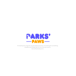 Logo-Design von nzdesigners für Parks' Paws Pet Care | Design #24234249