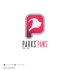 Logo-Design von r. ilham für Parks' Paws Pet Care | Design #24344453