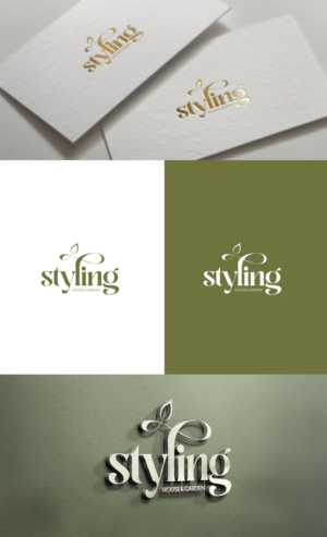 STYLING (flower/magnolia graphic) HOUSE AND GARDEN | Logo Design by GLDesigns