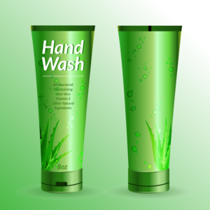 Antibacterial Hand Wash Squeeze Tube Label  | Grafik-Design von Luvinda