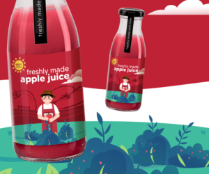 Label for natural soft drink / juice | Etikett-Design von MDesigns ™