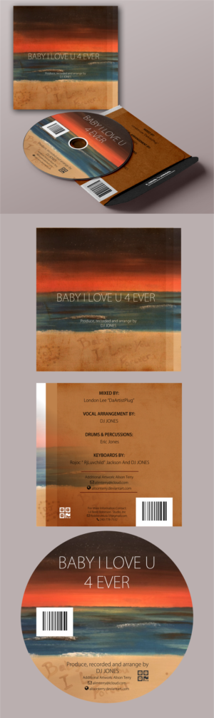 “BABY I LOVE U 4 EVER”  BY DJ JONES  | CD Cover Design by elveneclipse