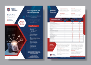 Managed Service Provider VOIP Flyer | Flyer Design by Achiver