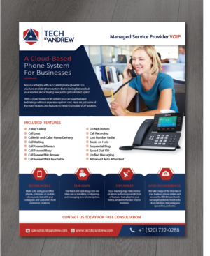 Managed Service Provider VOIP Flyer | Flyer Design by alex989