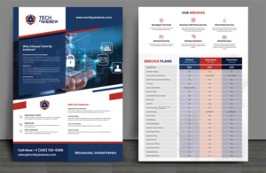 Managed Service Provider VOIP Flyer | Flyer Design by pentaxial